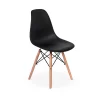 Conjunto Mesa de Jantar Eiffel 90cm Branca + 4 Cadeiras Charles Eames Preta