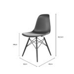 Cadeira Eames Pp Pés Em Polipropileno