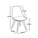 Kit Mesa Jantar Eiffel 120cm Preta + 04 Cadeiras Saarinen Branca