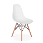 Conjunto Mesa de Jantar Eiffel 90cm Branca + 4 Cadeiras Charles Eames Branca
