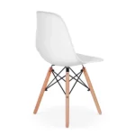 Conjunto Mesa de Jantar Eiffel 90cm Branca + 4 Cadeiras Charles Eames Branca